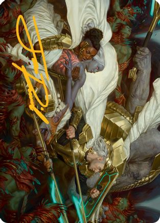 Storm the Seedcore Art Card (Gold-Stamped Signature) [March of the Machine Art Series] | Local Legends