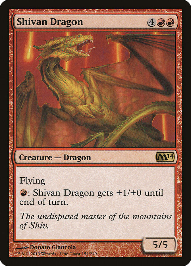 Shivan Dragon [Magic 2014] | Local Legends