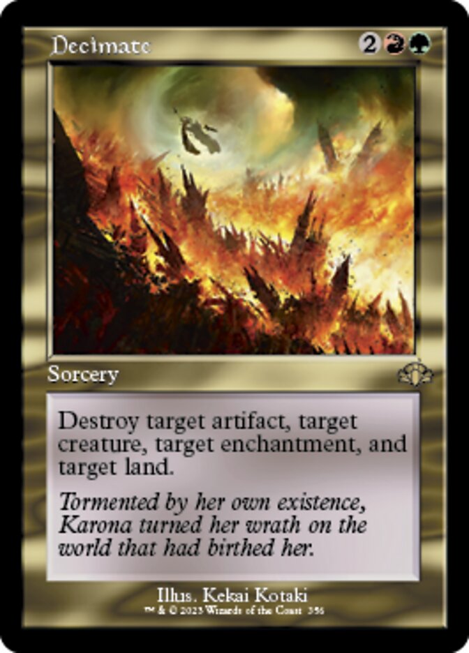 Decimate (Retro) [Dominaria Remastered] | Local Legends