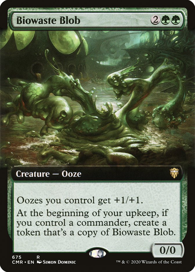 Biowaste Blob (Extended Art) [Commander Legends] | Golgari Games