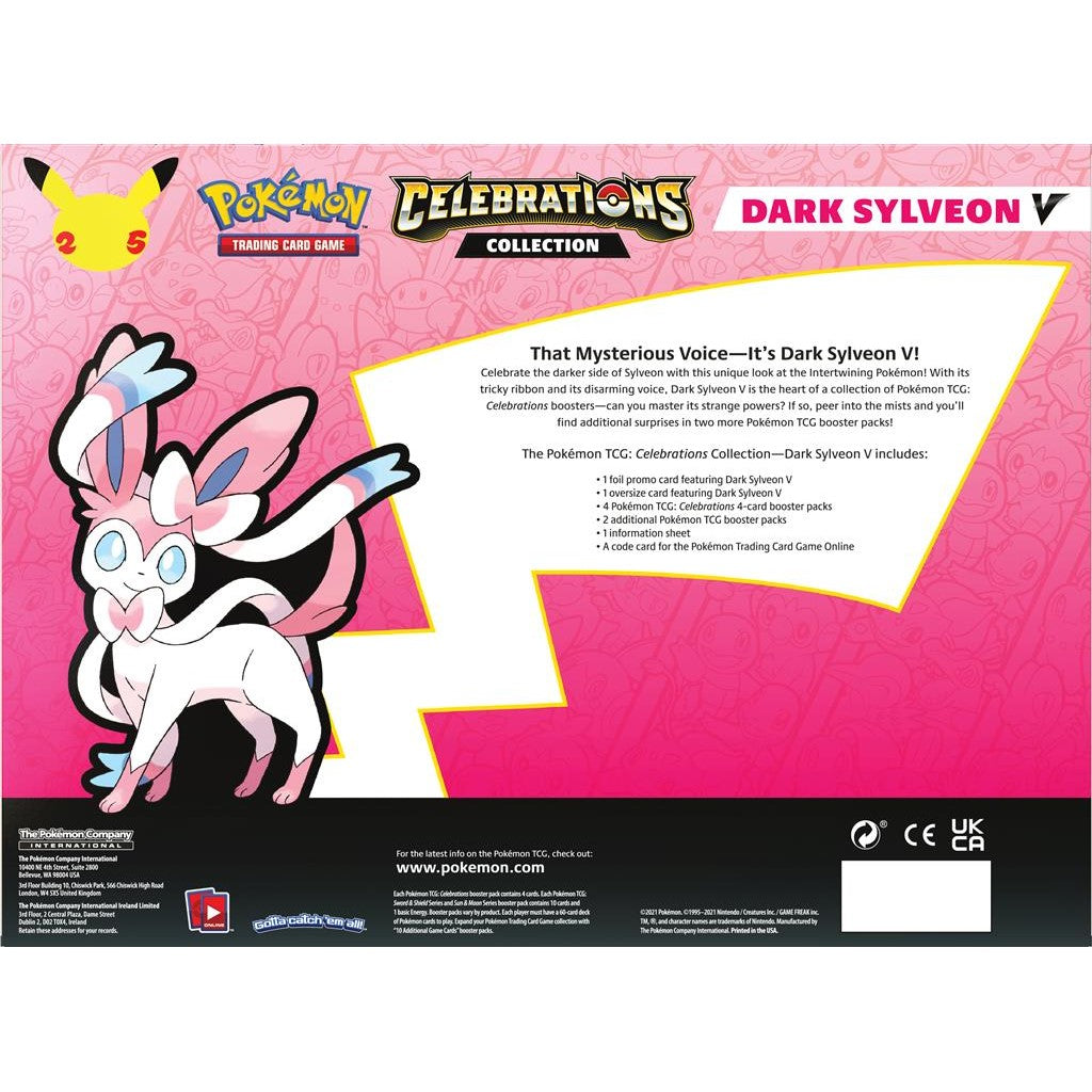 Celebrations: 25th Anniversary - Collection (Dark Sylveon V) | Golgari Games