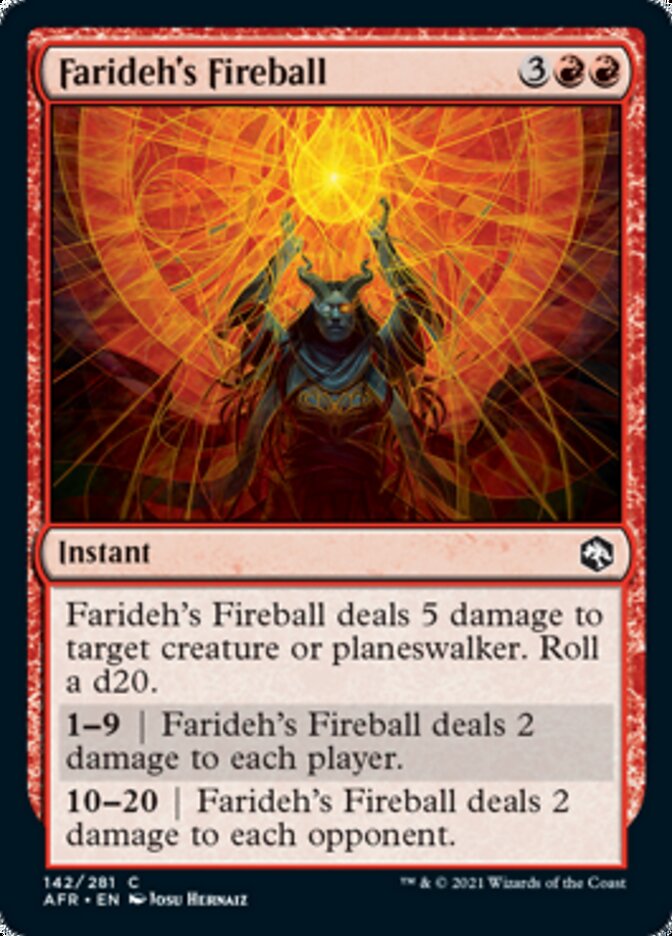 Farideh's Fireball [Dungeons & Dragons: Adventures in the Forgotten Realms] | Golgari Games