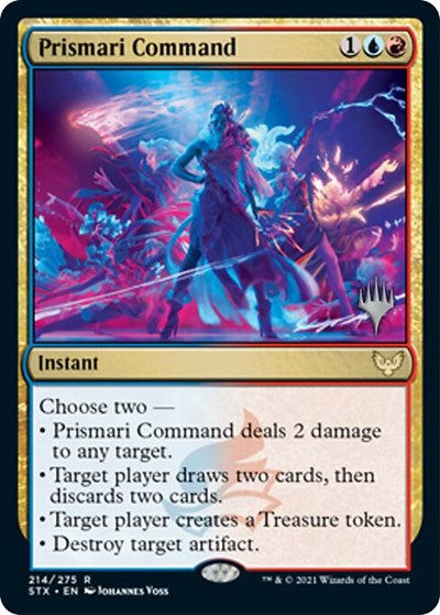 Prismari Command (Promo Pack) [Strixhaven: School of Mages Promos] | Golgari Games