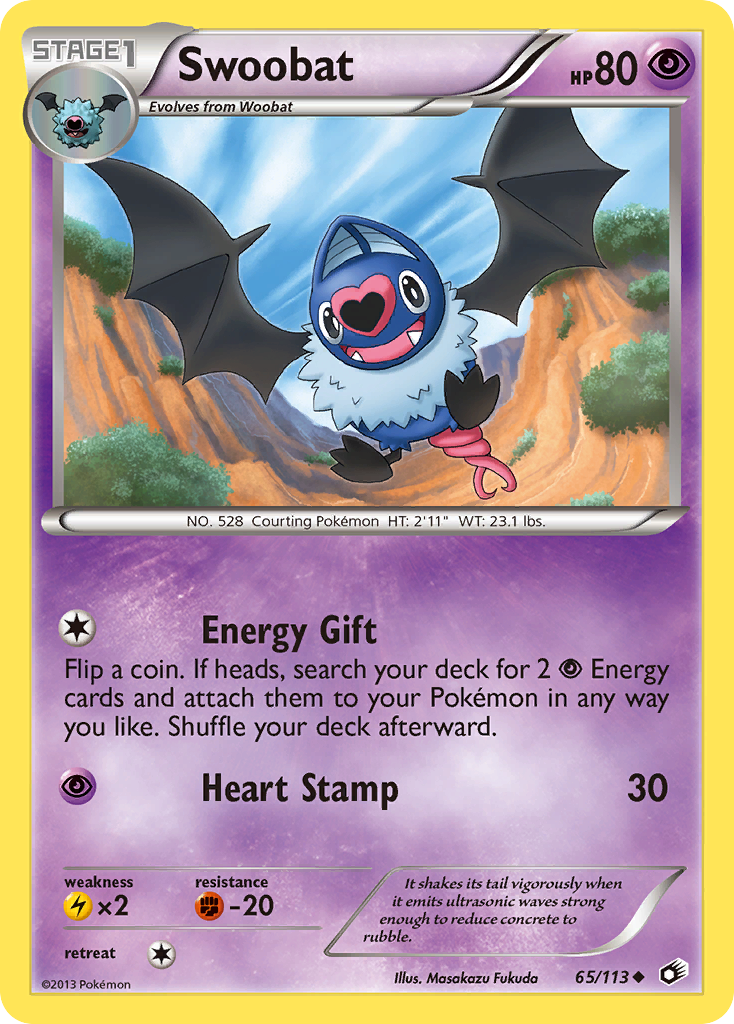 Swoobat (65/113) [Black & White: Legendary Treasures] | Golgari Games