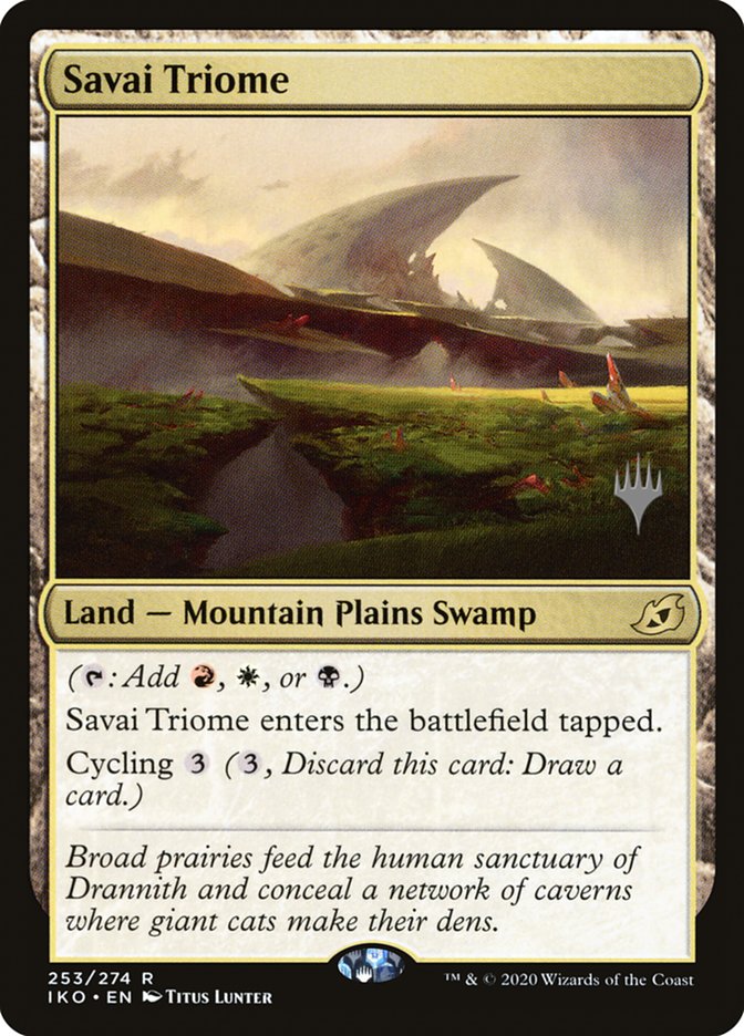 Savai Triome (Promo Pack) [Ikoria: Lair of Behemoths Promos] | Golgari Games