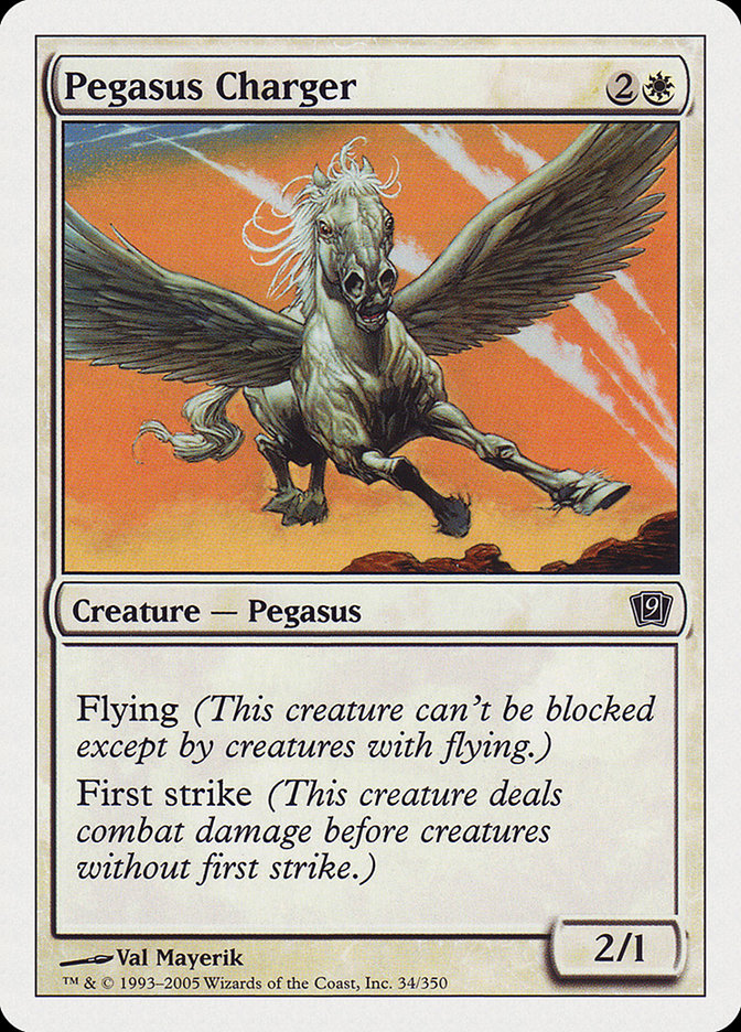 Pegasus Charger [Ninth Edition] | Golgari Games