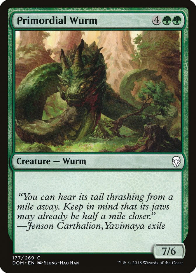 Primordial Wurm [Dominaria] | Golgari Games