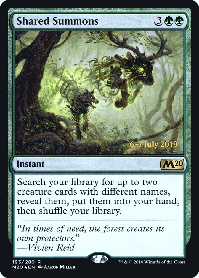 Shared Summons [Core Set 2020 Prerelease Promos] | Golgari Games