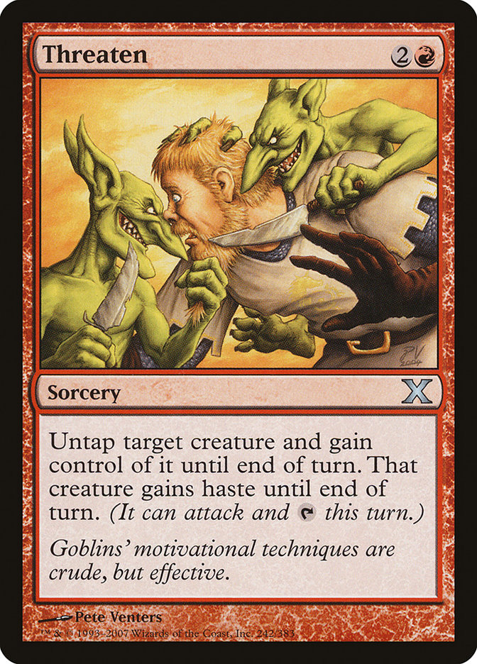 Threaten [Tenth Edition] | Local Legends