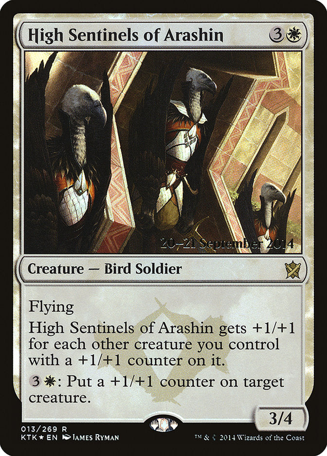 High Sentinels of Arashin [Khans of Tarkir Prerelease Promos] | Golgari Games