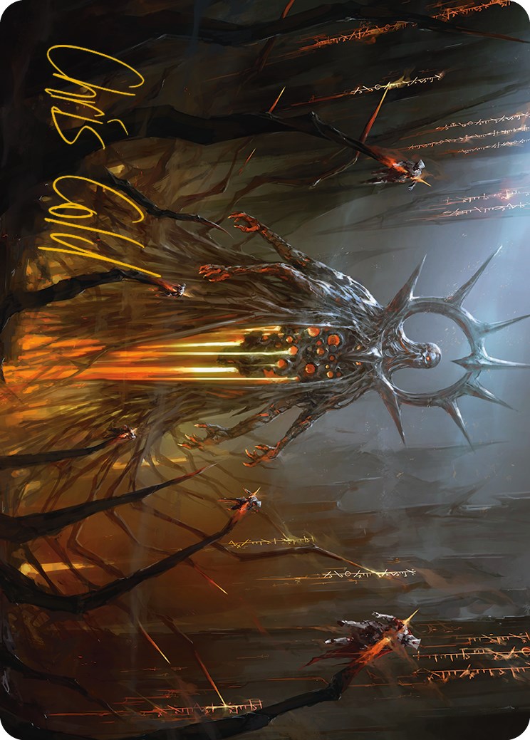 Solphim, Mayhem Dominus Art Card (Gold-Stamped Signature) [Phyrexia: All Will Be One Art Series] | Local Legends