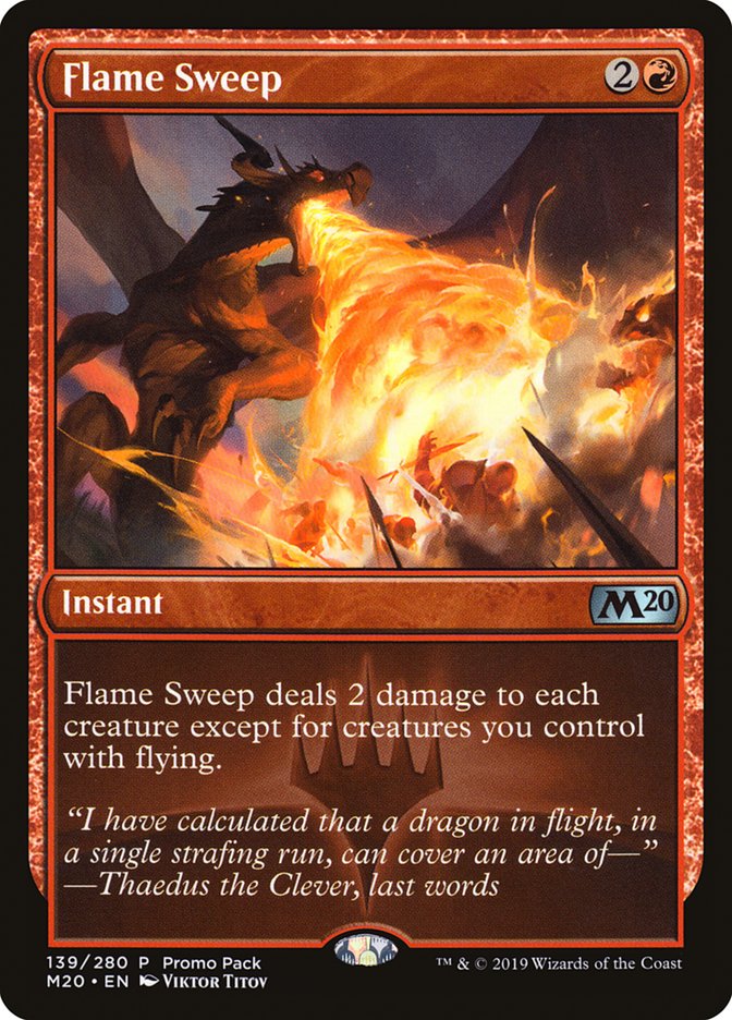 Flame Sweep (Promo Pack) [Core Set 2020 Promos] | Golgari Games