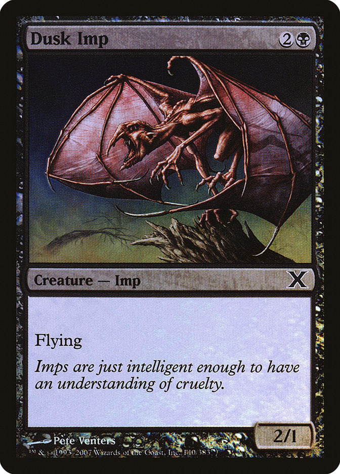 Dusk Imp (Premium Foil) [Tenth Edition] | Local Legends