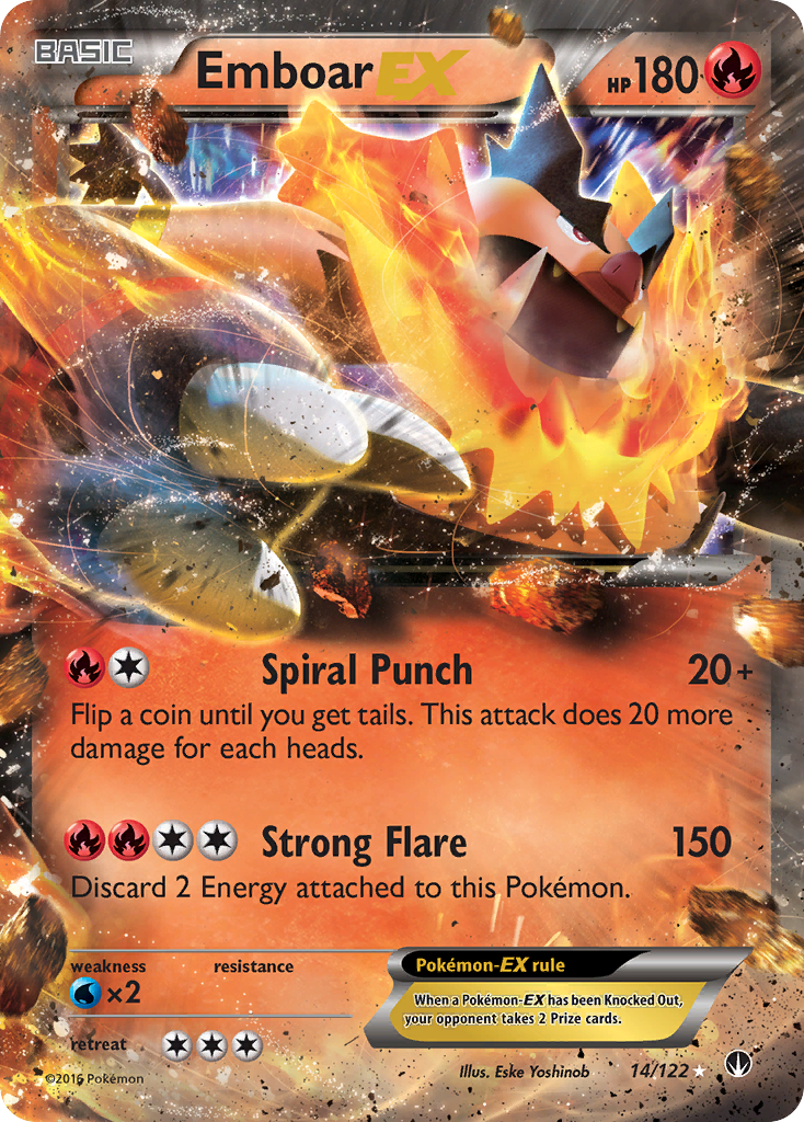 Emboar EX (14/122) [XY: BREAKpoint] | Golgari Games