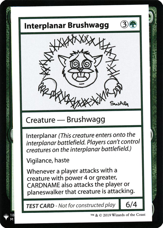 Interplanar Brushwagg [Mystery Booster Playtest Cards] | Golgari Games