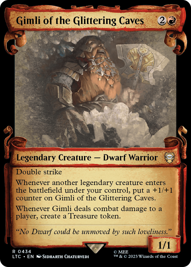 Gimli of the Glittering Caves [The Lord of the Rings: Tales of Middle-Earth Commander Showcase Scrolls] | Golgari Games