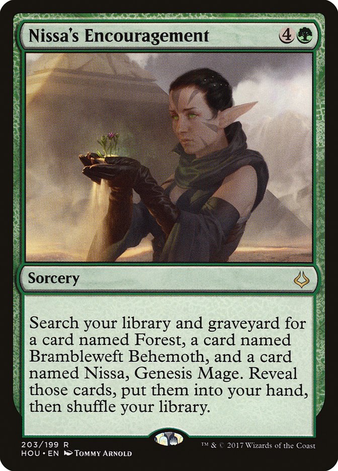 Nissa's Encouragement [Hour of Devastation] | Local Legends