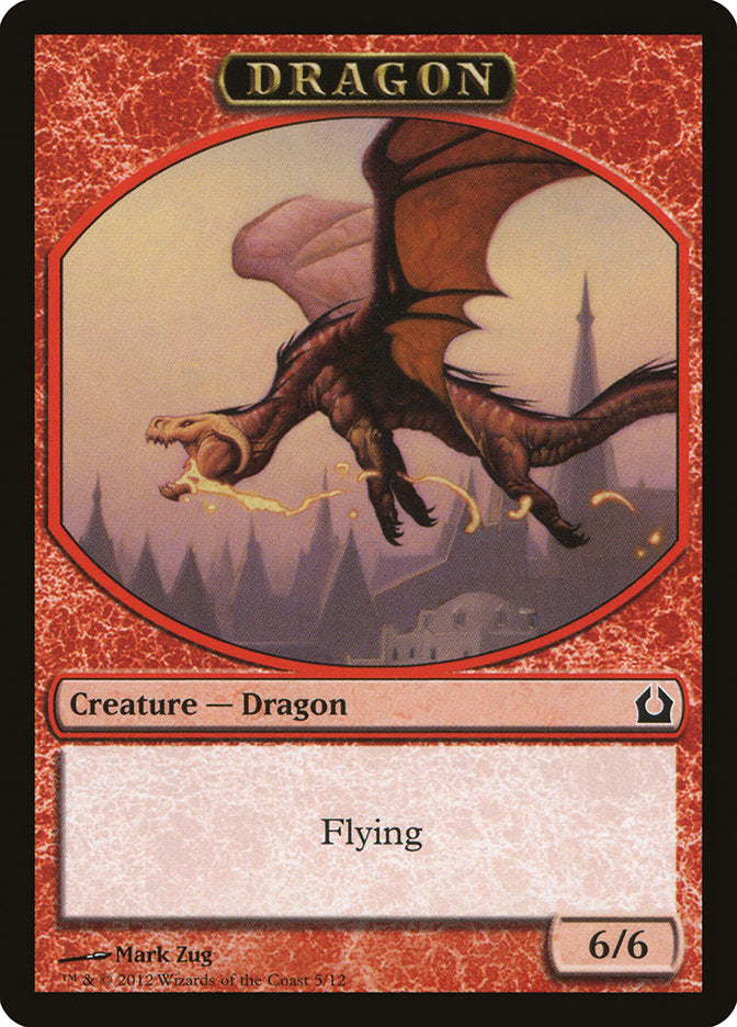 Dragon Token [Return to Ravnica Tokens] | Golgari Games