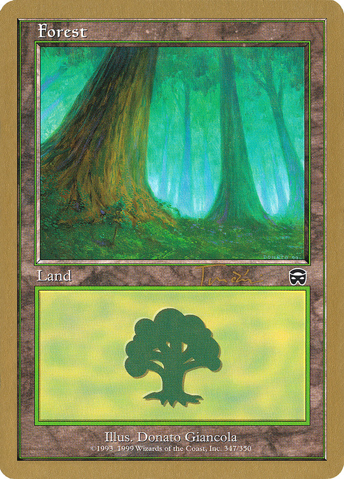 Forest (jt347a) (Jan Tomcani) [World Championship Decks 2001] | Golgari Games