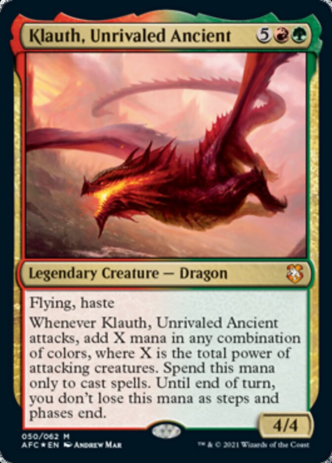 Klauth, Unrivaled Ancient [Dungeons & Dragons: Adventures in the Forgotten Realms Commander] | Golgari Games