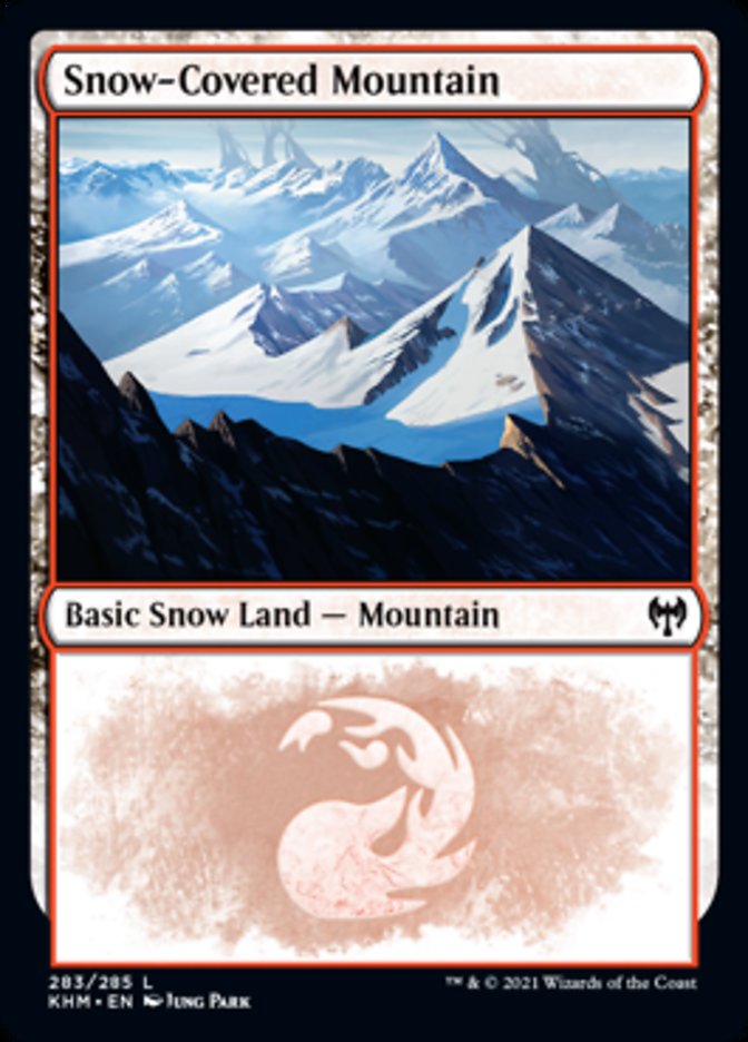 Snow-Covered Mountain (283) [Kaldheim] | Golgari Games