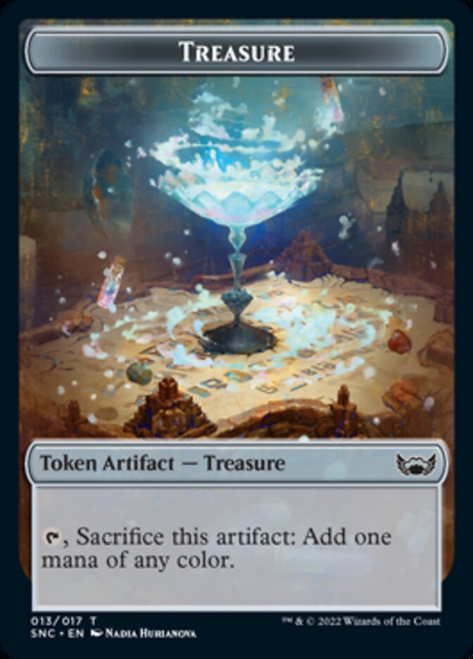 Thopter // Treasure (013) Double-sided Token [Streets of New Capenna Commander Tokens] | Local Legends