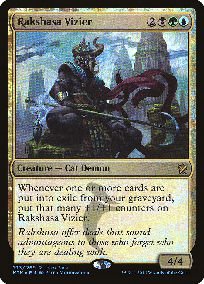 Rakshasa Vizier (Intro Pack) [Khans of Tarkir Promos] | Golgari Games