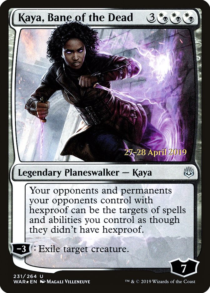 Kaya, Bane of the Dead [War of the Spark Prerelease Promos] | Golgari Games