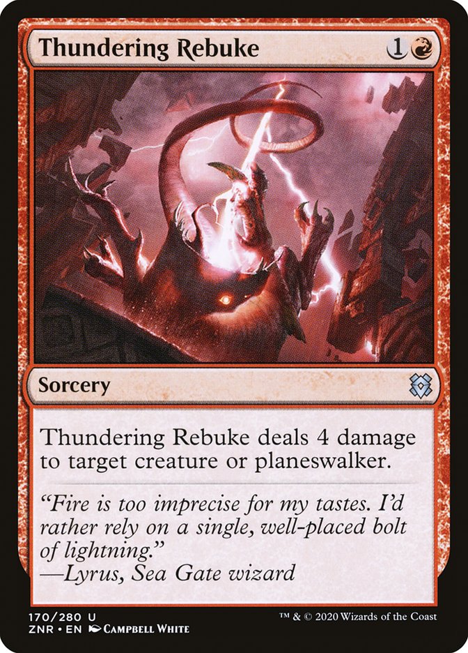 Thundering Rebuke [Zendikar Rising] | Golgari Games