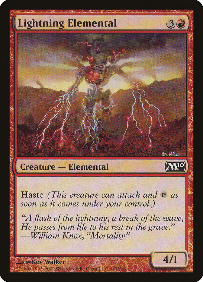 Lightning Elemental [Magic 2010] | Golgari Games