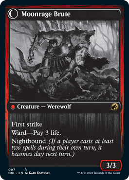 Brutal Cathar // Moonrage Brute [Innistrad: Double Feature] | Local Legends