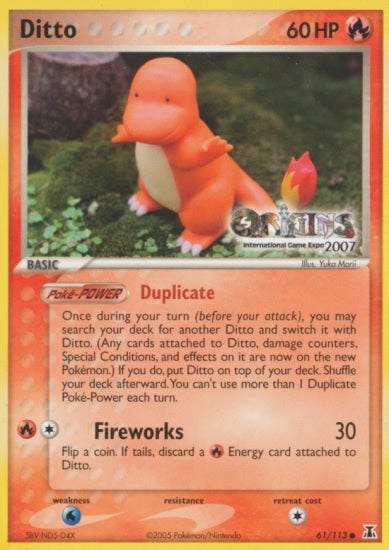 Ditto (61/113) (Origins Game Fair 2007) [EX: Delta Species] | Golgari Games