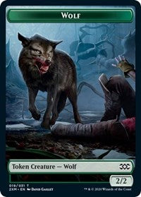 Wolf // Wurm (030) Double-sided Token [Double Masters Tokens] | Golgari Games