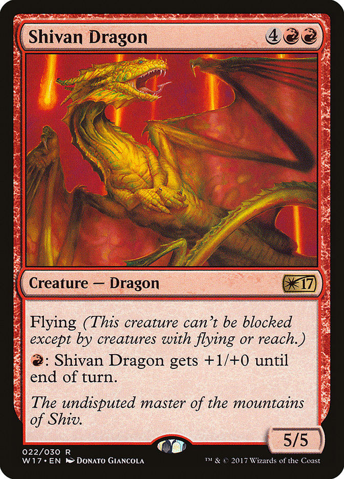 Shivan Dragon [Welcome Deck 2017] | Local Legends