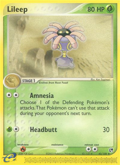 Lileep (43/100) [EX: Sandstorm] | Local Legends