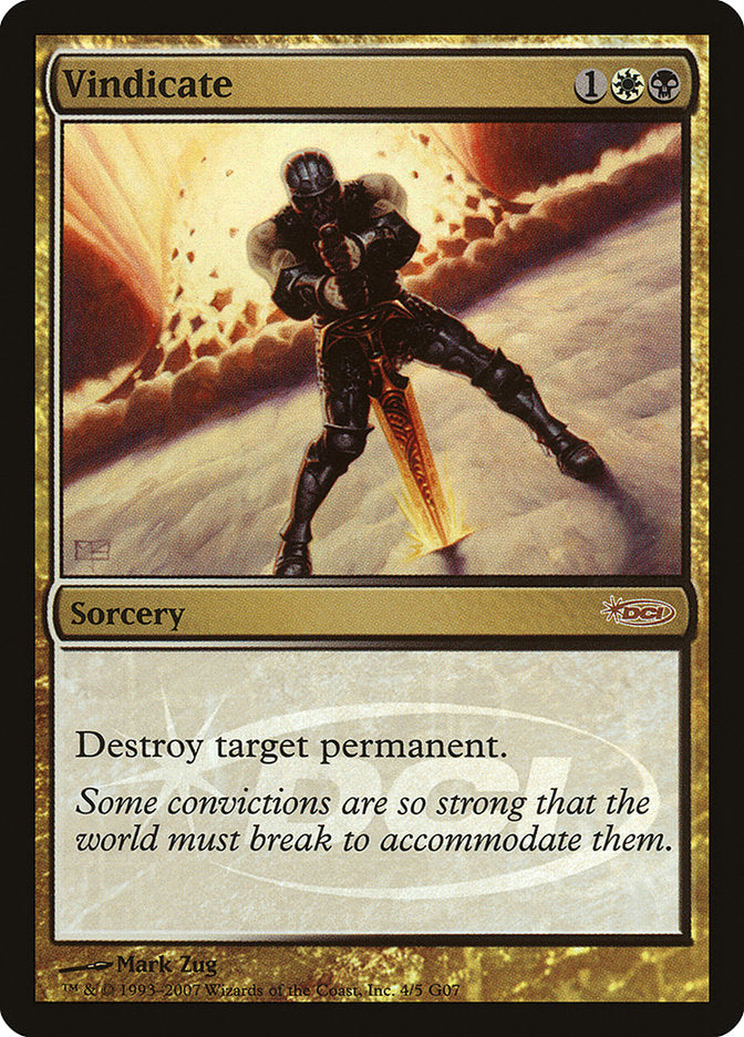 Vindicate [Judge Gift Cards 2007] | Local Legends