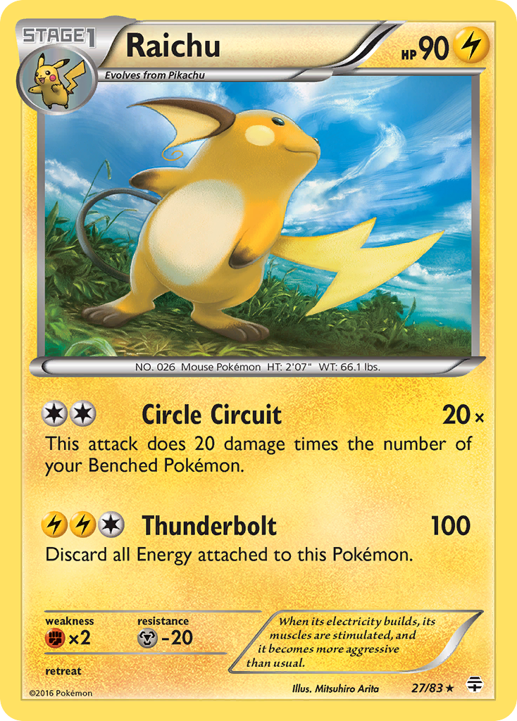 Raichu (27/83) [XY: Generations] | Golgari Games