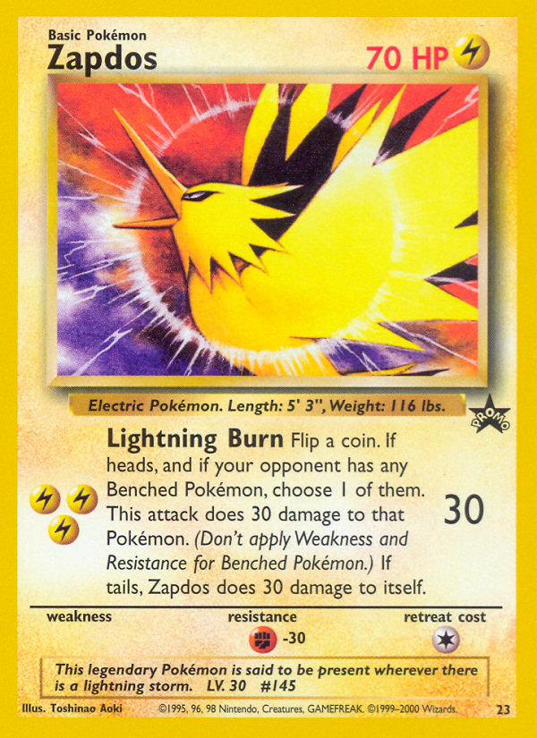 Zapdos (23) [Wizards of the Coast: Black Star Promos] | Golgari Games