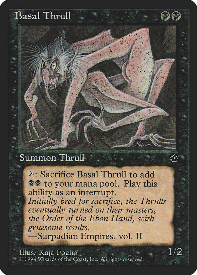 Basal Thrull (Kaja Foglio) [Fallen Empires] | Golgari Games