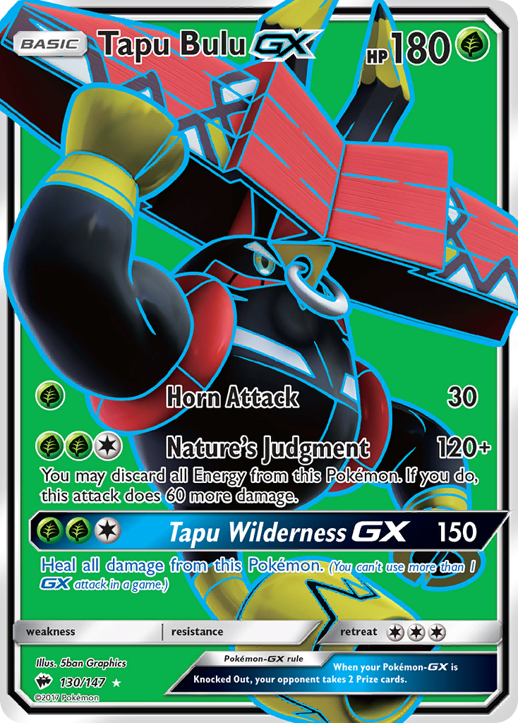 Tapu Bulu GX (130/147) [Sun & Moon: Burning Shadows] | Golgari Games