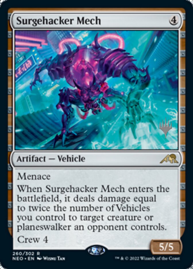 Surgehacker Mech (Promo Pack) [Kamigawa: Neon Dynasty Promos] | Golgari Games