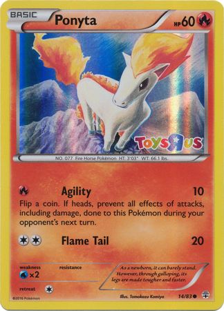 Ponyta (14/83) (Toys R Us Promo) [XY: Generations] | Golgari Games