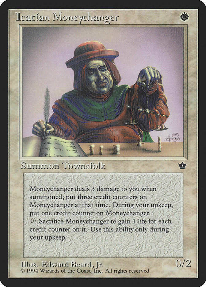 Icatian Moneychanger (Edward P. Beard, Jr.) [Fallen Empires] | Local Legends