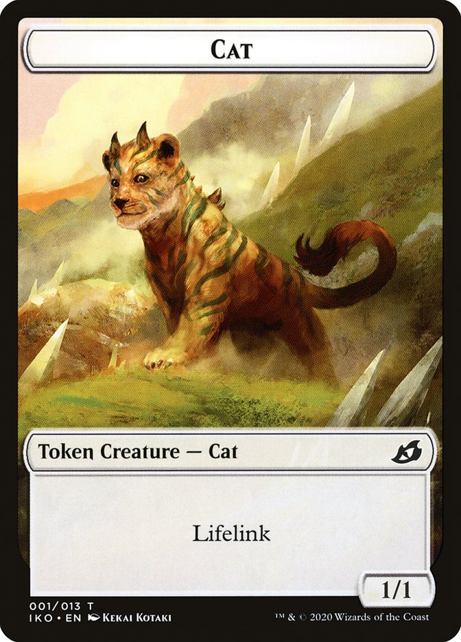 Cat Token [Ikoria: Lair of Behemoths Tokens] | Golgari Games