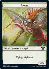 Angel // Elephant Double-sided Token [Kamigawa: Neon Dynasty Commander Tokens] | Golgari Games