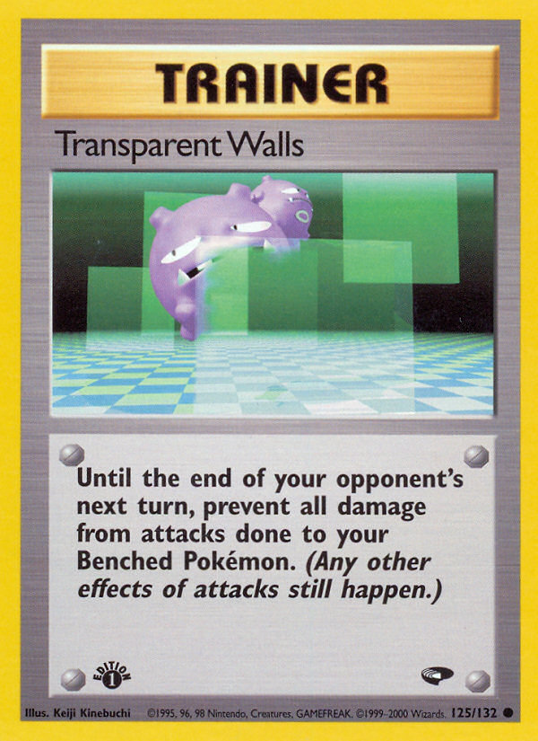 Transparent Walls (125/132) [Gym Challenge 1st Edition] | Golgari Games