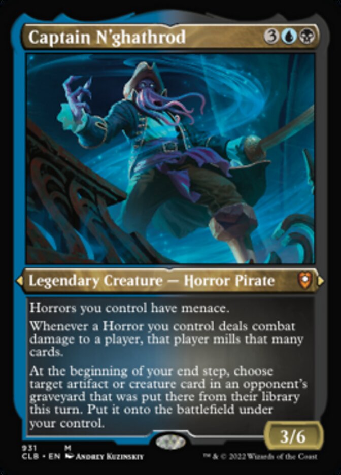 Captain N'ghathrod (Display Commander) (Foil Etched) [Commander Legends: Battle for Baldur's Gate] | Local Legends