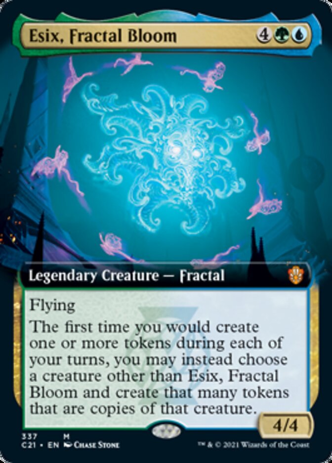 Esix, Fractal Bloom (Extended Art) [Commander 2021] | Golgari Games