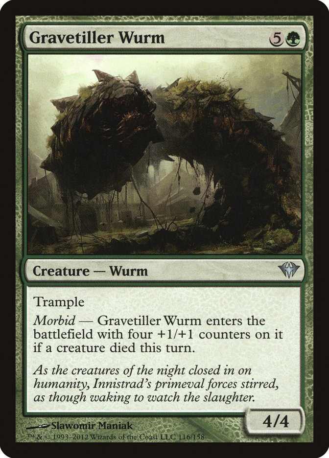 Gravetiller Wurm [Dark Ascension] | Golgari Games