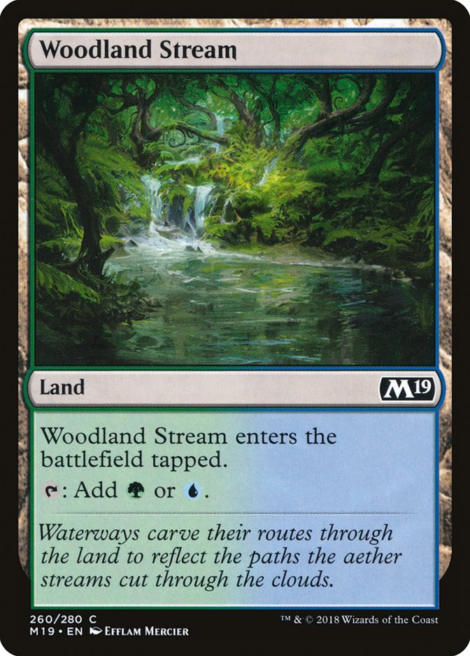 Woodland Stream [Core Set 2019] | Golgari Games